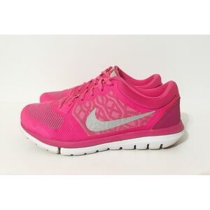 Nike Womens Flex Run 709021-600 Pink Running Shoes Sneakers Womens Size 7